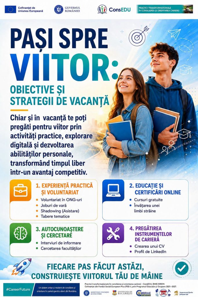 PAȘI SPRE VIITOR: OBIECTIVE ȘI STRATEGII DE VACANȚĂ