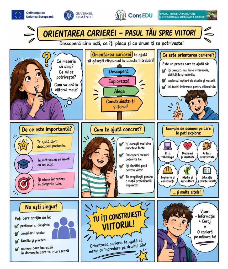 Orientarea carierei - Pasul tău spre viitor!