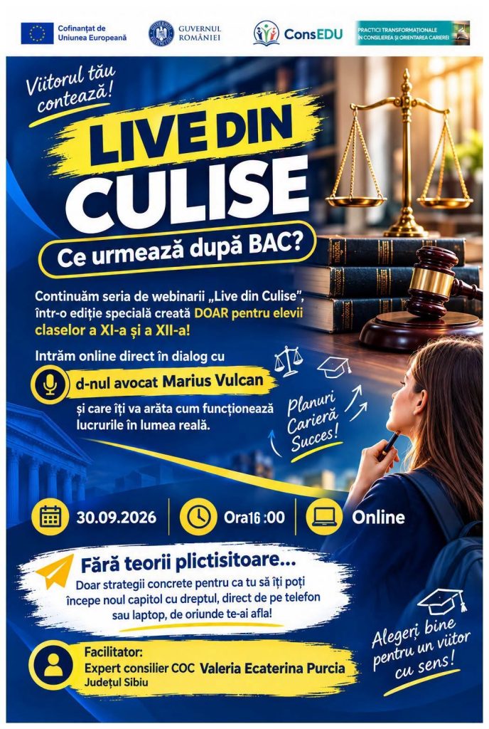 LIVE DIN CULISE: Ce urmează după BAC?